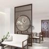 Biombo de Entrada de Madera Maciza Estilo Chino, Valla de Piso a Techo para Entrada de Sala de Estar, Habitación de Té de Hotel, Pantalla de Oficina, Pantalla de Rejilla