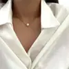 Collar Colgante de Alas de Ángel Corazón de Aleación Transfronterizo Fresco y Dulce Europeo y Americano Joyería Versátil Diaria de Nicho de Lujo Ligero