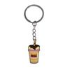 Llavero de dona DUNKIN DONUTS llavero de pegamento flexible de PVC colgante accesorios para llaves accesorios de colgante diy