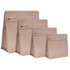 Bolsa de pie con sellado de ocho lados de papel de aluminio para té, snacks liofilizados para mascotas, bolsa sellada para granos de café con válvula, bolsa de alimentos en forma de cubo