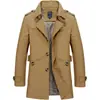 Chaqueta casual para hombre de moda 2022 primavera nueva chaqueta de trabajo para hombre abrigo de trabajo gabardina de algodón lavado