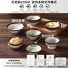 Vajilla de melamina Xiangyuan, plato comercial retro para restaurante, plato de acompañamiento para buffet, olla caliente, plato de barbacoa para restaurante