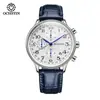 Reloj Cronógrafo Multifuncional Seis Manecillas para Hombre de Marca Transfronteriza, Reloj de Cuarzo de Moda con Temporizador y Calendario
