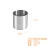 Anel de Mousse Redondo Não Poroso de Aço Inoxidável 304 Tamanho Pequeno Molde de Bolo de 5CM Molde Cortador de Biscoito Molde de Torta Molde de Assar