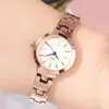 Reloj de mujer GEDI de alta estética, compacto y elegante, reloj de mujer con esfera simple y correa de acero, reloj de cuarzo impermeable de moda para estudiantes