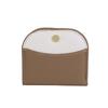 Cartera pequeña de estilo coreano para mujer, ultrafina, semicircular, para tarjetas, plegable, con múltiples ranuras para tarjetas y cierre de cremallera.