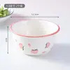 Vajilla de cerámica cuenco de bendición japonés para frutas cuenco de comedor doméstico especial cuenco pequeño exquisito lindo cuenco de arroz