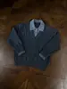Suéter de dos piezas estilo marroquí Old Money para hombre y mujer, cuello en V, polo de cachemir sintético, suéter de punto trenzado atmosférico para otoño