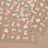 Redanco5D En relieve Popular Caricatura Pegatina para Uñas Linda Pastel Conejo Estéreo Pegatina de Uñas Dr1475