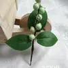 1cm Fresa de simulación DIY sombrero accesorios para el cabello corona fruta roja Decoración de Navidad rama de fruta roja enrollada a mano Accesorios de Navidad