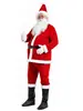 Ropa de Papá Noel para Navidad para Adultos Hombres Traje de Terciopelo Dorado para Fiesta de Actuación Disfraz de Navidad para Actuación Disfraz