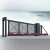 Portão Elétrico de Suspensão de Metal Personalizado pelo Fabricante, Portão de Fábrica, Portão Automático Deslizante de Liga de Alumínio com Controle Remoto Inteligente