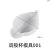 Molde de Resina de Cristal DIY Taza Mezcladora Taza Dispensadora Taza Ranurada Molde de Silicona Taza Medidora Taza Mezcladora de Resina Forma Redonda