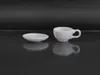 Mini Juego de Té de Cerámica DIY Casa de Muñecas Hecha a Mano Cocina Restaurante Juguete para Niños Bolsillo Una Taza Un Plato Juego de Té