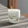 Taza de Té de Cerámica Personal Kung Fu Juego de Té Taza de Té Regalo Hogar Taza Individual Paisaje Taza de Té Grande Azul y Blanco Taza de Maestro
