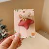 Pinza para el pelo de estrella roja de Año Nuevo y Navidad, pinza lateral de bola de pelo para flequillo, accesorios para el pelo para vestirse