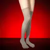 Qinghe Calcetines Largos de Terciopelo 80D Hasta la Rodilla Calidez para Habitación con Aire Acondicionado Calcetines de Dedos Separados Cinco Dedos Rodilleras Calcetines de Compresión Hombres Mujeres