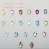 Chica Celebrante Cibernética Color Fondo Plano Diamante Caído Accesorios para Uñas Super Flash Vidrio Multicorte Diamante Cristalino Accesorios para Arte de Uñas