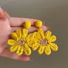 Estilo Vacaciones en la Playa~Aretes de Borla de Concha y Estrella de Mar, Diseño Retro de Nicho, Únicos, Dulces, Delicados y Hermosos Aretes