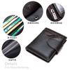 Nova Carteira Masculina Marent de Couro Genuíno Camada Superior Couro Bovino Carteira Masculina Curta com Zíper Fivela Torre Bolsa de Moedas de Couro