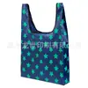 Sacola de Compras Dobrável Personalizada Tecido Floral Grande Quadrada Lateral Sacola Tote para Armazenamento Ecológica Logo Imprimível