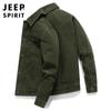 Jaqueta Casual de Primavera e Outono Tamanho Grande Jaqueta Masculina Moda Retrô Jaqueta de Trabalho Masculina 3368
