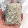 Destaque não poroso imitação pérola arroz branco branco não desbotamento pequenas contas diy decorativo contas soltas abs pérolas falsas atacado