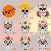 Adornos Colgantes de Madera Transfronterizos Calavera Decoraciones para el Hogar Decoraciones Exteriores para Decoraciones de Fiesta Temática de Halloween