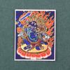 Pintura thangka dourada pintada à mão cinco ye Huang Cai mãe verde grande céu preto benmingfo thangka pintura núcleo tela especial