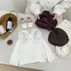 Camiseta Base Elegante Estilo Coreano para Niñas con Cuello de Muñeca 2026 Primavera Ropa de Bebé Ropa Interior a la Moda Camiseta de Manga Larga para Bebé
