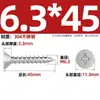 Tornillos Autorroscantes Avellanados Gb846 Acero Inoxidable 304 Cabeza Plana Phillips Tornillos para Madera Extendidos M2.9M3.5M4.2M5.5