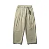 Yidao Vintage Temporada 26 Nuevo Retro Japonés Color Sólido Cordón Simple Diseño Decorado Suelto Casual Pantalones Largos con Cordón