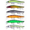 Señuelo Nuevo Minnow de Hundimiento Lento Delgado Tres Anzuelos Largo Alcance Pesca de Agua Dulce Marina Boca Torcida Lubina Caballa Señuelo Falso
