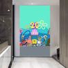 Calamardo Bob Esponja Calamardo Dibujo Animado Tela Colgante Vertical Decoración de Pared para Dormitorio Tela de Fondo Creativa Tapiz Paibig Estrella