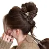Presilha de tubarão 2026 novo modelo, presilha de cabelo elegante com laço floral para mulheres, presilha de cabelo para coque outono e inverno, acessório de cabelo