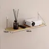 Soporte para Proyector de Casa Sin Taladro Estante de Almacenamiento para Montar en la Pared junto a la Cama Estante de Almacenamiento para la Pared de la Sala Estante Colgante Bandeja Colgador