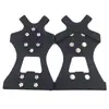 Crampons de 10 dentes antiderrapantes para sapatos de crianças, adequados para escalada em montanha, botas de neve, com pontas nas solas, fáceis de usar, resistentes ao desgaste, para escalada em rocha de inverno ao ar livre