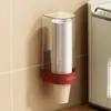 Dispensador de vasos de pared para vasos desechables, dispensador de agua de encimera, caja de almacenamiento de vasos, portavasos de papel, estante para recoger vasos