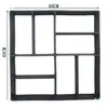 Molde de gravação para piso de cimento produto de cimento piso gravação flor quadrada azulejo pátio jardim padrão de pavimentação calçada