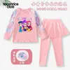 Kpop Caçadores de Demônios Grupo Feminino de Caça a Demônios Roupa de Banho Infantil Conjunto de Duas Peças para Meninas Manga Longa Calça Longa Proteção Solar Secagem Rápida