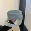 Bolso Cuadrado Pequeño de Color Sólido Estilo Coreano Bolso de Hombro con Personalidad Moda Nueva Otoño e Invierno 2025 Bolso Cruzado Trendy Estilo Ins