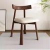 Silla de Comedor Nórdica de Madera Maciza Hotel Hogar Moderna Lujo Ligero Minimalista Silla con Respaldo Silla Negra de Pala Silla de Bar Restaurante