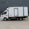 Exportação de caminhão refrigerado para pão elétrico puro de nova energia com placa azul, pequeno caminhão refrigerado para pão, nova oferta para frutas frescas