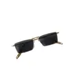Gafas de sol vintage de metal con montura pequeña para mujer, cara pequeña, anti-UV, graduables para miopía, gafas de sol de Hip-Hop de moda para hombre
