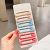 Set de 3 Pinzas para el Cabello Mate de Colores Sencillos, Pinzas Bb Mate que no Marcan, Pinzas Versátiles Estilo Coreano para Flequillos Laterales para Niñas