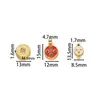 Aleación Cinco Vías Dios de la Riqueza Colgante Joyería DIY Ojo de Buda Colgante Gota de Aceite Estilo Tíbet Pulsera Collar Accesorios Mayoreo