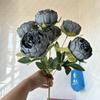 Simulação de 7 Buquês de Peônia Flores Artificiais Transfronteiriças Atacado Decorações para Casa Flores Artificiais Bola de Peônia Adereços para Fotografia Flores Artificiais