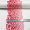 Tanglong Sencilla Flor de Rosa Malla Roja Bordado Encaje Ropa Ropa Interior Falda Adorno de Encaje DIY Accesorios
