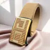 Nuevo Cinturón de Nylon con Hebilla Automática para Hombre, Cinturón Versátil Casual de Moda, Cinturón de Lona Tejida para Deportes al Aire Libre