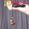 Pingente de Corrente de Celular Pônei Pequeno de Sândalo Roxo, Acessório do Ano do Cavalo do Zodíaco Art Ming Xian Yuan, Chaveiro de Moeda de Cobre para Bolsa